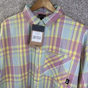 The North Face Shirt Womens Large Multicolor Easter Junction Plaid Button Up
